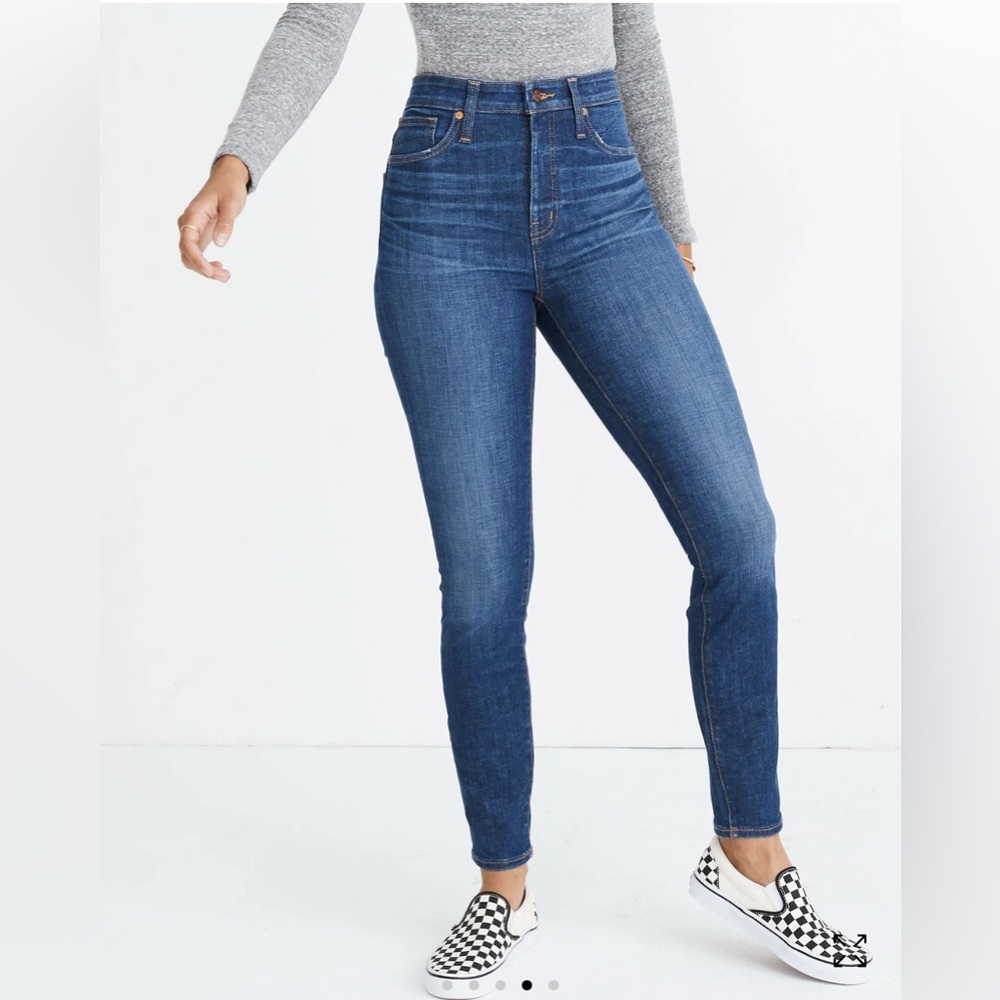 Like New! Madewell Blue Skinny Jeans Curvy High-Rise